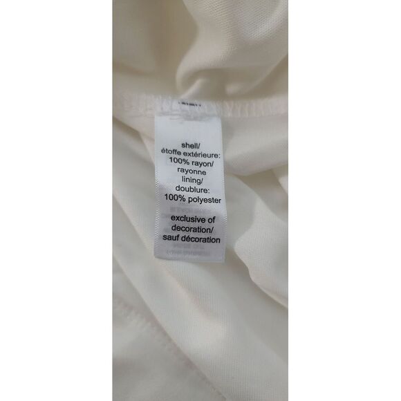 Lace Trim Dress White V Neck Button Front Short Sleeve Dress - Picture 12 of 13